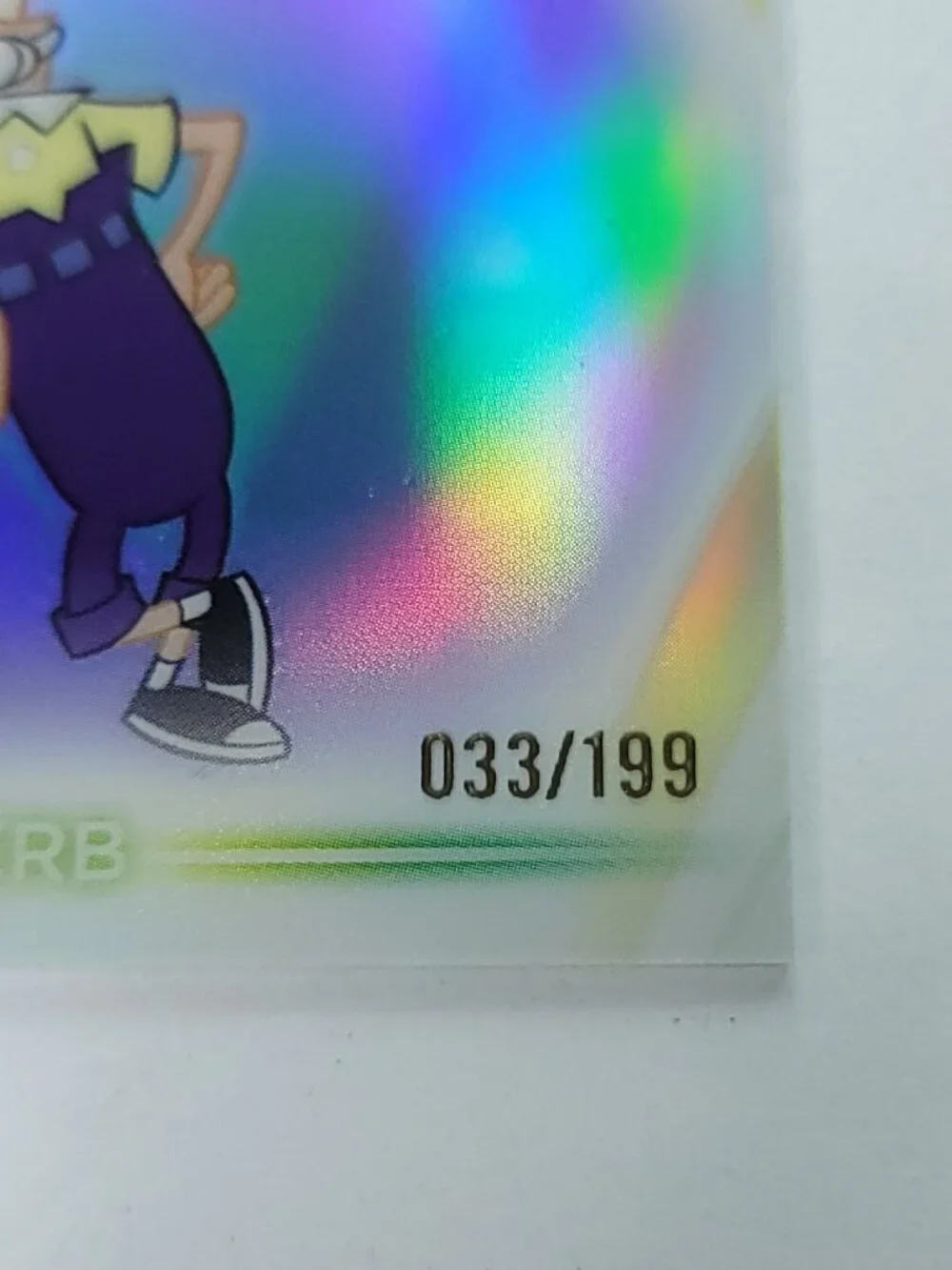 Ferb Topps 2026 Disney Neon Holo Chrome Refractor Limited 033/199 CNE